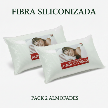 Pack 2 Almofadas Fibra Siliconizada